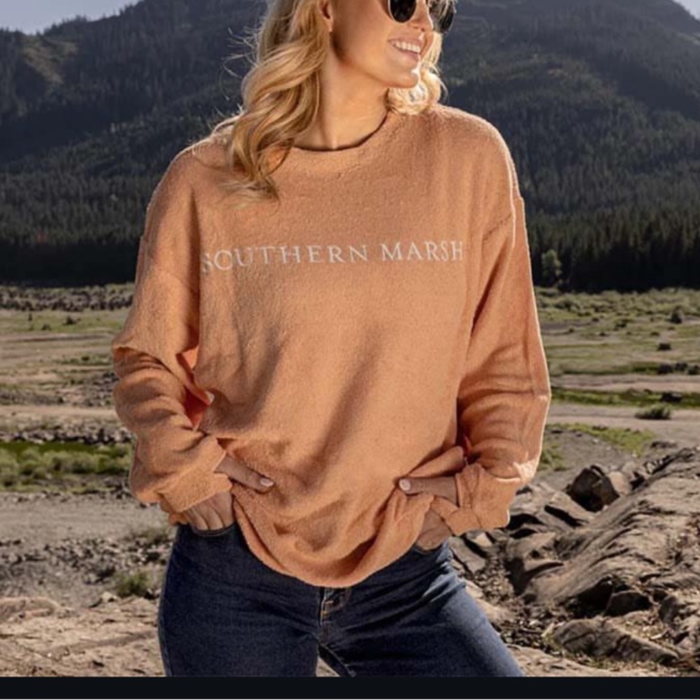 Southern Marsh Peach Sweatshirt